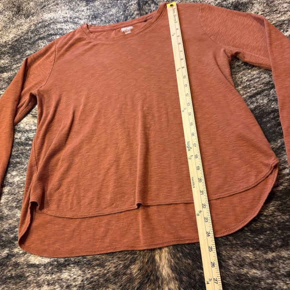 Kirkland Burnt Orange Women’s Long Sleeve Shirt, Size Large, 100% Cotton - Picture 10 of 11
